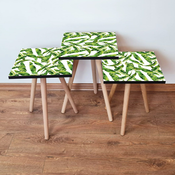 HANAH HOME Set 3 stočića 3Shp253 Green