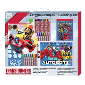 Transformers bojanka s naljepnicama i markerima