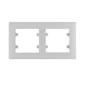 HAGER okvir 2-struki horizontalni intense sivi WL5722
