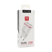 KONFULON Kucni punjac C31+S05 2xUSB 5V 2.1A sa iPhone lightning kablom beli
