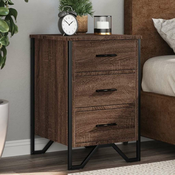 Nocni ormaric smeda boja hrasta 40x41x60 cm konstruirano drvo