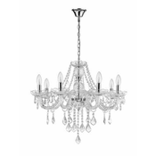 Luster na lancu CRISTALLO 8xE14/60W/230V sjajni hrom