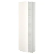 METOD Visoki element s policama, bela/Veddinge bela, 60x37x200 cm