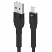 USB-A v USB-C polnilni in podatkovni kabel Ringke Pastel 12W - 1.2 m - črn