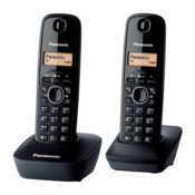 PANASONIC Bežicni telefon KX-TG 1612 Duo crni