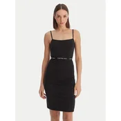 Calvin Klein Vsakodnevna obleka LV047F289G Črna Slim Fit
