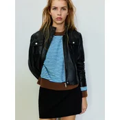 Pull&Bear Pulover PACIFIC RAYA FINA azur/čokolada/bela