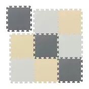 Northix Igralna podloga Puzzle, EVA pena, 3-barvni set, blaženje udarcev