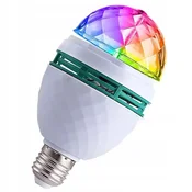 Disko vrtljiva žarnica E27 RGB disko krogla