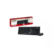 GENIUS KM-100SE USB US Crna tastatura+ USB crni miš