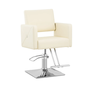 Salonski stol Carlisle z naslonom za noge - višina sedeža 45 - 55 cm - 150 kg - bež