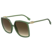 Fendi FF0431/G/S 1ED/HA Polarized ONE SIZE (60) Zelena/Rjava