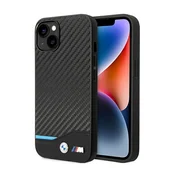 Bmw Etui BMW Leather Carbon za iPhone 14 Plus - črno