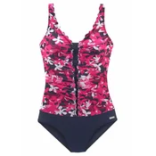 PETITE FLEUR Enodelne kopalke temno modra/roza/bela