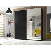 Garderoba Austin C111 Crna, 210x200x61cm, Porte guardarobaVrata garderobe: Klizna vrata