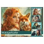 Waldgeflüster. Die mystischen Frauen der alten Pfade (Tischkalender 2026 DIN A5 quer), CALVENDO Monatskalender