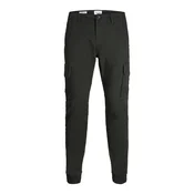 JACK & JONES Kargo hlače JWHPAUL JJWARNER črna