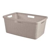 Sivorjav plastičen koš za perilo 46 l Jute – Curver