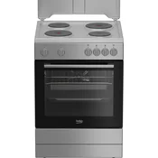 Beko Električni šporet FBE66000DS, 66l, Srebrne boje