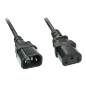 Lindy 3m C14 na C13 kabel za napajanje, bez olova, crni, 30332