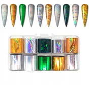 10x HOLOGRAFSKE FOLIJE ZA PRENOS 10x2,5 cm