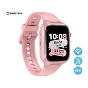 Manta STELIO JUNIOR djecji pametni sat, 4G LTE, SOS tipka, roza (puderasto ružicasta)