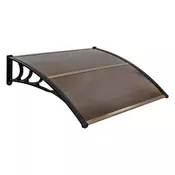 Northix Tenda za vhodna vrata 122 x 99 cm z UV zaščito in vodoodpornostjo, robustna polikarbonatna konstrukcija