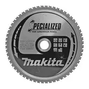 Krožni žagin, 270x2.4x20mm, Z60, za kovino in sandwich panele | MAKITA