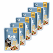 Vrečka BRIT Premium Cat Delicate Fillets in Gravy with Tuna 6x85 g