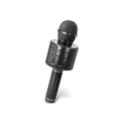 LTC Karaoke bluetooth mikrofon z zvočnikom ter RGB osvetlitvijo črn