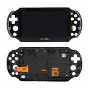 Sony Playstation Vita 2000 - LCD zaslon + steklo na dotik + okvir (Black) TFT