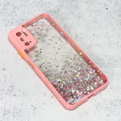 TERACELL Maska Frame Glitter za Xiaomi Redmi Note 10 5G roze
