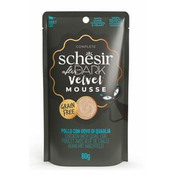 Schesir Cat žepek After Dark Velv.Mousse piščanec/jajce80g