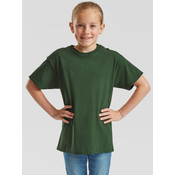 Green T-shirt for Children Original Fruit of the Loom