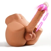 SuperLove Carlos Realistic Thrusting & Vibrating 17cm Dildo Sex Doll 4.2kg
