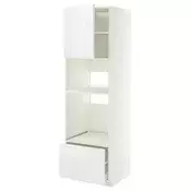 METOD / MAXIMERA Visoki element za ugradb uredaje, bijela/Voxtorp visoki sjaj/bijela, 60x60x200 cm
