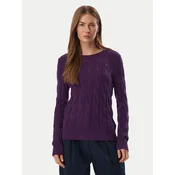 Tommy Hilfiger Pulover WW0WW43586 Vijolična Regular Fit