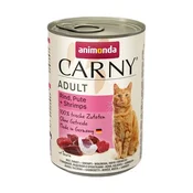 slomart ANIMONDA Carny Adult Govedina, puran, kozice - mokra hrana za mačke - 400g