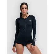 Roxy Essentials Zipped Long Sleeve T-Shirt anthracite
