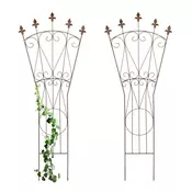 Northix Komplet kovinskih rešetk Fleur-de-Lis za plezalne rastline s stabilno oporo