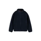 TOMMY HILFIGER Jopa iz flisa mornarska/rdeča/bela