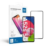 Blue Star Kaljeno steklo za Samsung Galaxy A52/52s 5G/LTE (popolno lepljenje/združljivo z ovitki) Blue Star 5D, črno