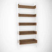 Hanah Home Only Dark Oak Polica za knjige 80x195x32cm, Smeda