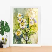 Wallity Dekorativna uramljena slika, 24x29cm, Šarena
