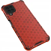 Ovitek Honeycomb s TPU podlogo za Samsung Galaxy A22 4G rdeč