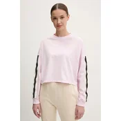 Bombažna majica z dolgimi rokavi Dkny