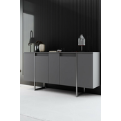 HANAH HOME Komoda Luxe Anthracite Silver