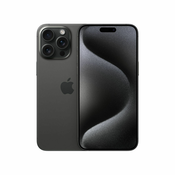 Apple iPhone 15 Pro Max 17 cm (6.7) Dvostruki SIM iOS 17 5G USB Tip-C 512 GB Titanij, Crno