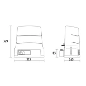 ROGER KIT H30/645 Motor klizne kapije do 600kg AU010073