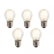 Komplet 5 E27 3-stopenjskih zatemnitvenih LED žarnic P45 5W 700 lm 2700K